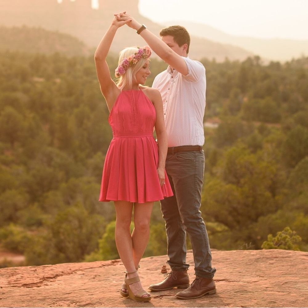 Pink bow dress